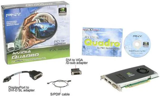 Alt view image 5 of 5 - PNY Quadro FX 1800 VCQFX1800-PCIE-PB 768MB 192-bit GDDR3 PCI Express 2.0 x16 Graphics Card