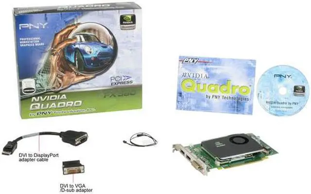 Alt view image 5 of 5 - PNY Quadro FX 580 VCQFX580-PCIE-PB 512MB 128-bit GDDR3 PCI Express 2.0 x16 Graphics Card