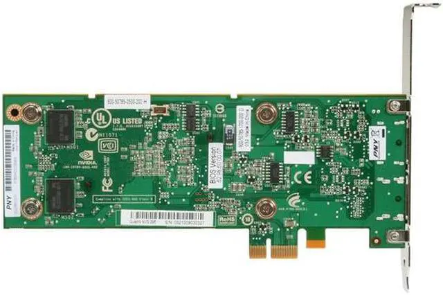 Alt view image 4 of 5 - PNY Quadro NVS 295 VCQ295NVS-X1-DVI-PB 256MB 64-bit GDDR3 PCI Express 2.0 x1 Graphics Card