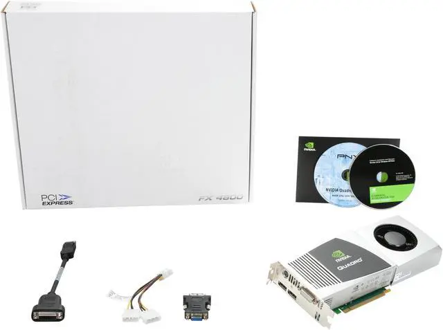 Alt view image 6 of 6 - PNY Quadro FX 4800 Quadro FX 4800 VCQFX4800-ELEM-PB 1.5GB 384-bit GDDR3 PCI Express 2.0 x16 Graphics Card