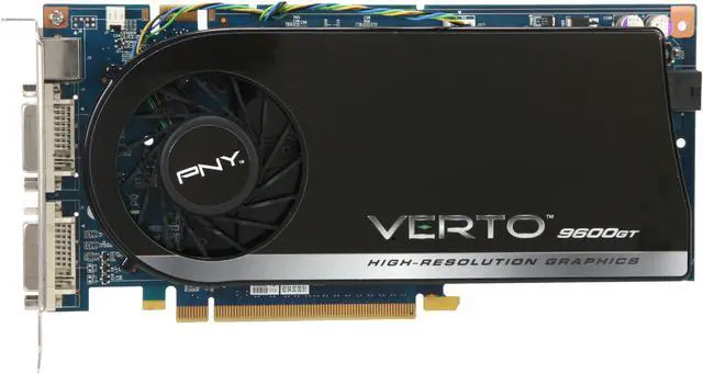 Alt view image 3 of 6 - PNY GeForce 9600 GT 512MB GDDR3 PCI Express 2.0 x16 SLI Support Graphics Card VCG96512GXXB - OEM