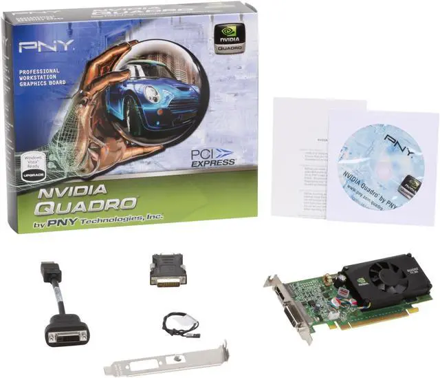 Alt view image 5 of 5 - PNY Quadro FX 380 VCQFX380LP-PCIE-PB 512MB 64-bit GDDR3 PCI Express 2.0 x16 Low Profile Graphics Card