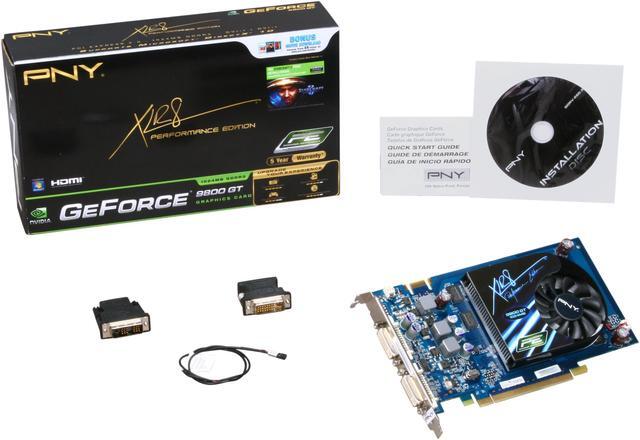 Alt view image 5 of 5 - PNY GeForce 9800 GT 1GB DDR3 PCI Express 2.0 x16 SLI Support Graphics Card VCG98GTEE1XPB