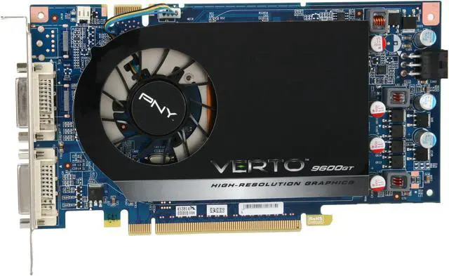 Alt view image 3 of 6 - PNY GeForce 9600 GT 1GB DDR3 PCI Express 2.0 x16 SLI Support Graphics Card VCG961024GXEB