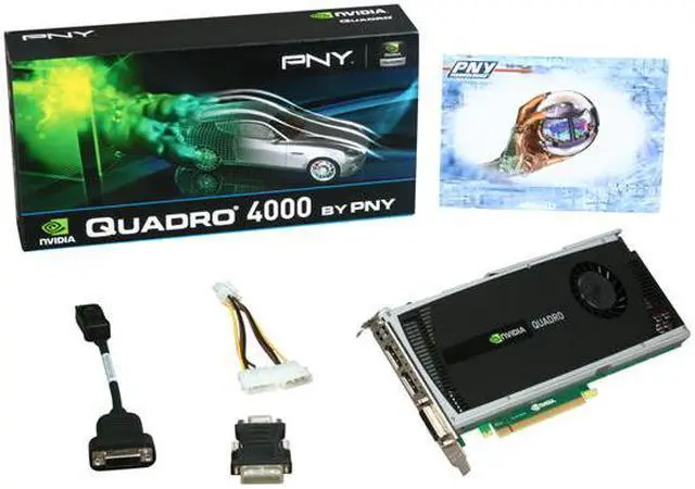 Alt view image 6 of 6 - PNY Quadro 4000 VCQ4000-PB 2GB 256-bit GDDR5 PCI Express 2.0 x16 Graphics Card