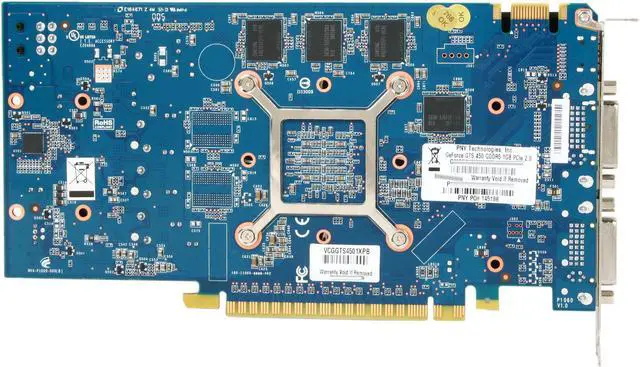 Alt view image 4 of 6 - PNY GeForce GTS 450 (Fermi) 1GB GDDR5 PCI Express 2.0 x16 SLI Support Graphics Card VCGGTS4501XPB