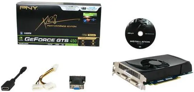 Alt view image 6 of 6 - PNY GeForce GTS 450 (Fermi) 1GB GDDR5 PCI Express 2.0 x16 SLI Support Graphics Card VCGGTS4501XPB