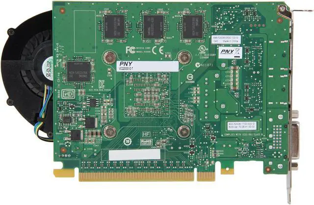 Alt view image 4 of 6 - PNY Quadro 2000 VCQ2000-PB 1GB 128-bit GDDR5 PCI Express 2.0 x16 Graphics Card