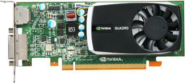 Alt view image 3 of 5 - PNY Quadro 600 VCQ600-PB 1GB 128-bit DDR3 PCI Express 2.0 x16 Low Profile Graphics Card
