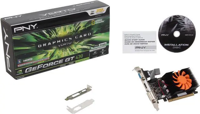 Alt view image 5 of 5 - PNY GeForce GT 430 (Fermi) 1GB DDR3 PCI Express 2.0 x16 Low Profile Graphics Card VCGGT4301XPB