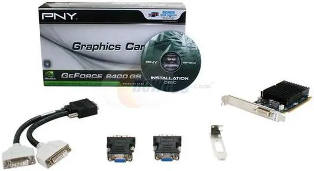 Alt view image 5 of 5 - PNY GeForce 8400 GS 512MB DDR2 PCI Express 2.0 x16 Low Profile Graphics Card VCG84DMS5R3SXPB