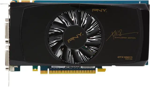 Alt view image 3 of 6 - PNY GeForce GTX 550 Ti (Fermi) 1GB GDDR5 PCI Express 2.0 x16 SLI Support Graphics Card VCGGTX550TXPB