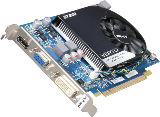 Main image of PNY GeForce GT 240 512MB GDDR5 PCI Express 2.0 x16 Graphics Card VCGGT2405G5XXB