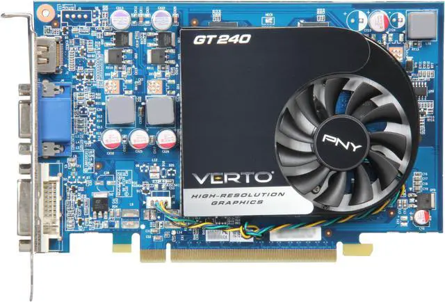 Alt view image 3 of 5 - PNY GeForce GT 240 512MB GDDR5 PCI Express 2.0 x16 Graphics Card VCGGT2405G5XXB
