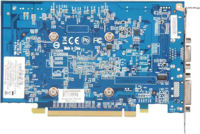 Alt view image 4 of 5 - PNY GeForce GT 240 512MB GDDR5 PCI Express 2.0 x16 Graphics Card VCGGT2405G5XXB