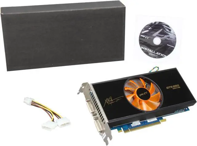 Alt view image 6 of 6 - PNY GeForce GTS 250 1GB GDDR3 PCI Express 2.0 x16 SLI Support Graphics Card VCGGTS2501LXXB