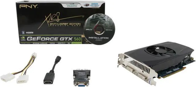 Alt view image 6 of 6 - PNY GeForce GTX 560 (Fermi) 1GB GDDR5 PCI Express 2.0 x16 SLI Support Graphics Card VCGGTX560XPB