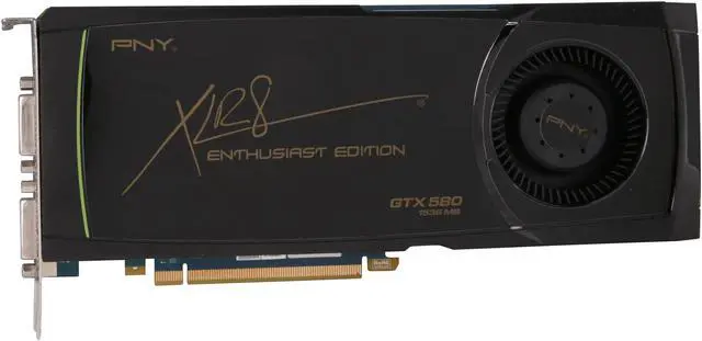 Alt view image 3 of 6 - PNY GeForce GTX 580 (Fermi) 1536MB GDDR5 PCI Express 2.0 x16 SLI Support Graphics Card RVCGGTX580XXB