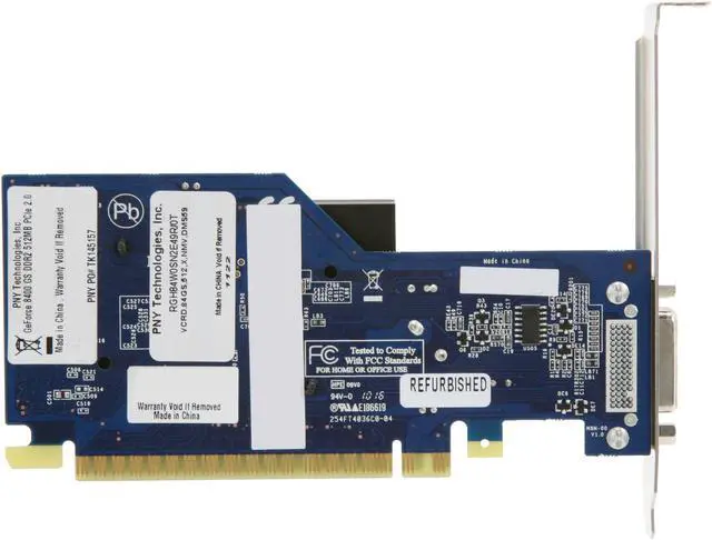 Alt view image 4 of 6 - PNY GeForce 8400 GS 512MB DDR2 PCI Express 2.0 x16 Graphics Card RVCG84DMS5SXXB