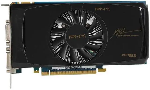 Alt view image 3 of 6 - PNY GeForce GTX 550 Ti (Fermi) 1GB DDR5 PCI Express 2.0 x16 SLI Support Graphics Card RVCGGTX550TXXB
