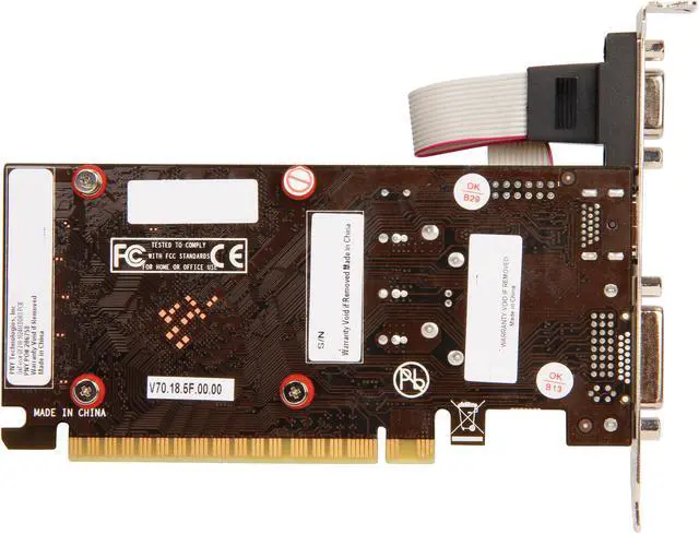 Alt view image 4 of 5 - PNY 200 GeForce 210 1GB DDR3 PCI Express 2.0 x16 Low Profile Ready Graphics Card VCGG2101D3XPB