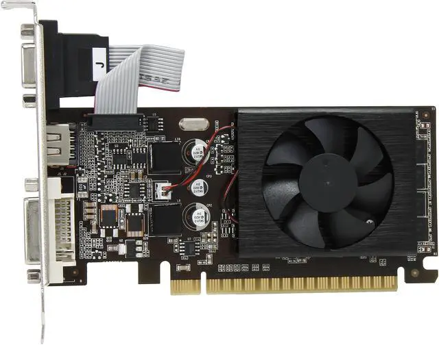 Alt view image 3 of 5 - PNY GT 600 GeForce GT 610 1GB DDR3 PCI Express 2.0 x16 Plug-in Card Graphics Card VCGGT610XPB
