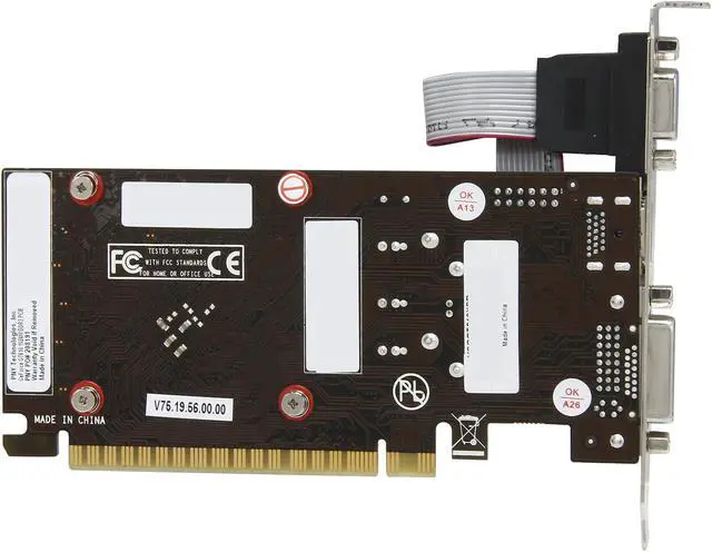 Alt view image 4 of 5 - PNY GT 600 GeForce GT 610 1GB DDR3 PCI Express 2.0 x16 Plug-in Card Graphics Card VCGGT610XPB