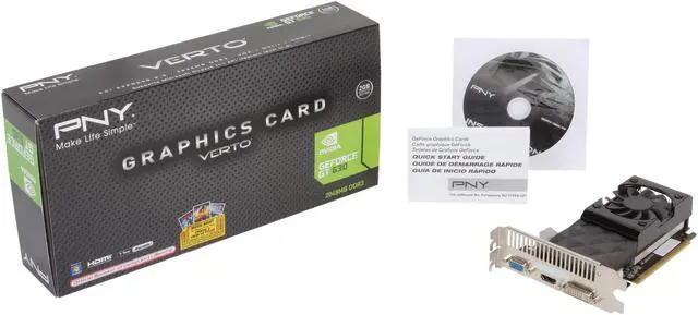 Alt view image 5 of 5 - PNY GeForce GT 630 2GB DDR3 PCI Express 2.0 x16 Graphics Card VCGGT6302XPB