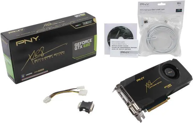 Alt view image 6 of 6 - PNY GeForce GTX 680 2GB GDDR5 PCI Express 3.0 x16 SLI Support Graphics Card VCGGTX680XPB-S