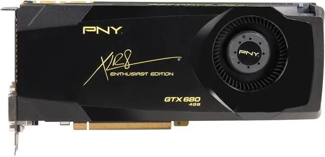 Alt view image 3 of 6 - PNY GeForce GTX 680 4GB GDDR5 PCI Express 3.0 x16 SLI Support Graphics Card VCGGTX6804XPB