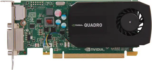 Alt view image 3 of 5 - NVIDIA® Quadro® K600 VCQK600-PB 1GB GDDR3 PCI Express 2.0 x16 Low Profile Workstation Video Card