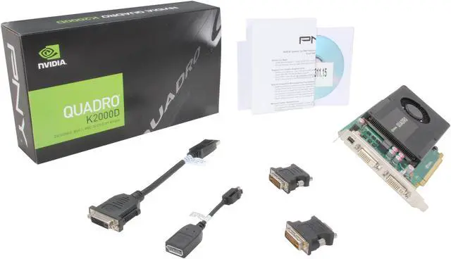 Alt view image 5 of 5 - NVIDIA® Quadro® K2000D VCQK2000D-PB 2GB GDDR5 PCI Express 2.0 x16 Workstation Video Card