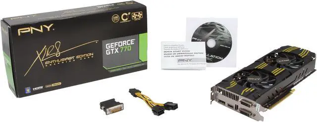 Alt view image 6 of 6 - PNY VCGGTX7704XPB-OC2 G-SYNC Support GeForce GTX 770 4GB 256-Bit GDDR5 PCI Express 3.0 x16 SLI Support Video Card