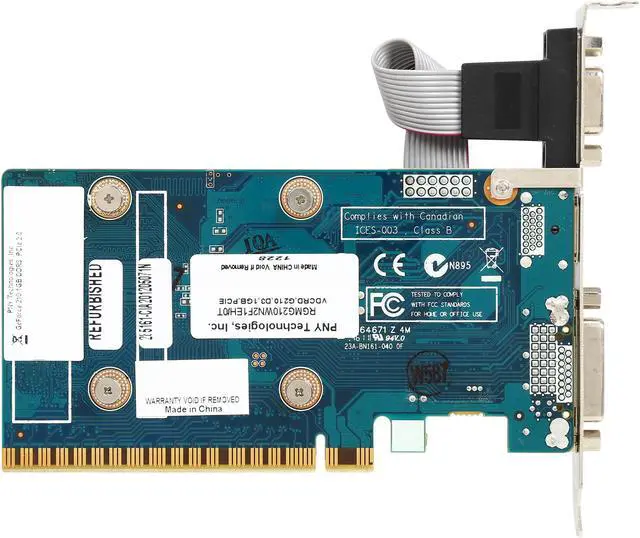 Alt view image 4 of 5 - PNY GeForce 210 1GB DDR3 PCI Express 2.0 x16 Low Profile Ready Graphics Card RVCGG2101D3XXB