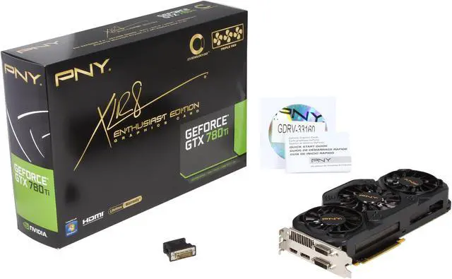 Alt view image 6 of 6 - PNY VCGGTX780T3XPB-OC G-SYNC Support GeForce GTX 780 Ti 3GB 384-Bit GDDR5 PCI Express 3.0 x16 SLI Support Video Card