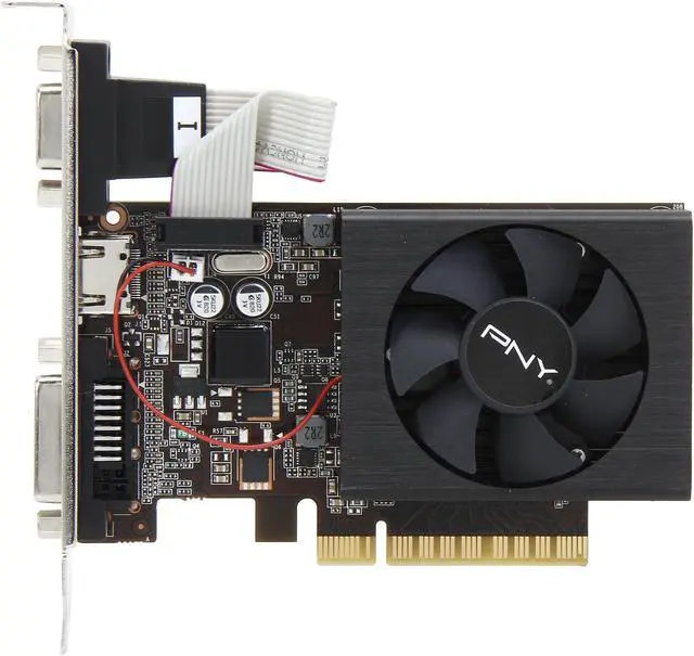Alt view image 3 of 5 - PNY GeForce GT 720 1GB DDR3 PCI Express 2.0 x8 Low Profile Graphics Card VCGGT7201D3LXPB