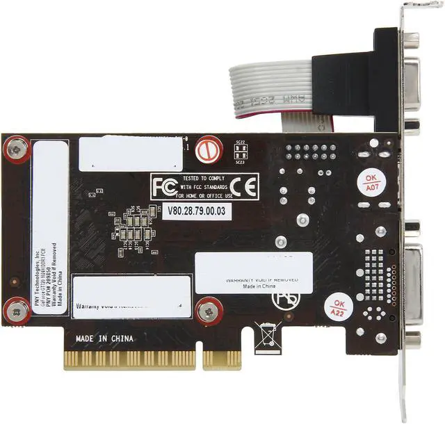 Alt view image 4 of 5 - PNY GeForce GT 720 1GB DDR3 PCI Express 2.0 x8 Low Profile Graphics Card VCGGT7201D3LXPB