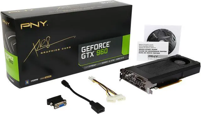 Alt view image 6 of 6 - PNY GTX 900 GeForce GTX 960 2GB GDDR5 PCI Express 3.0 x16 Graphics Card VCGGTX9602XPB