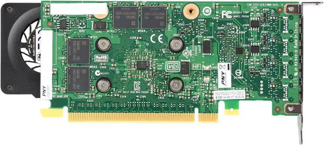 Alt view image 4 of 6 - PNY Quadro K1200 VCQK1200DP-PB 4GB 128-bit GDDR5 PCI Express 2.0 ATX or SFF Workstation Video Card for DisplayPort