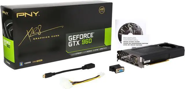 Alt view image 6 of 6 - PNY GeForce GTX 960 4GB GDDR5 PCI Express 3.0 x16 SLI Support Graphics Card VCGGTX9604XPB