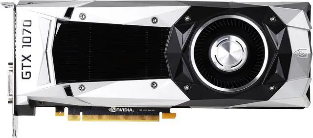 Alt view image 3 of 6 - PNY GeForce GTX 1070 Founders Edition 8GB GDDR5 PCI Express 3.0 Graphics Card VCGGTX10708PB-CG