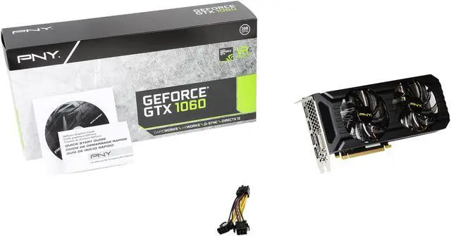 Alt view image 7 of 6 - PNY GeForce GTX 1060 3GB GDDR5 PCI Express 3.0 x16 Graphics Card VCGGTX10603PB