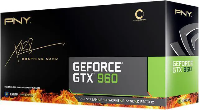 Alt view image 3 of 3 - PNY GeForce GTX 960 2GB GDDR5 PCI Express 3.0 Graphics Card VCGGTX9602XPB-OC-BB