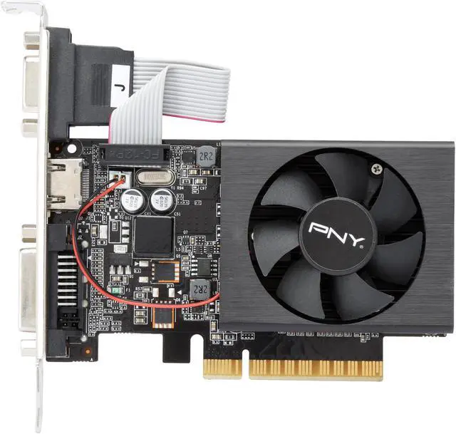 Alt view image 3 of 5 - PNY GeForce GT 730 1GB Graphics Card RGMG731WE2F1EA1KTP