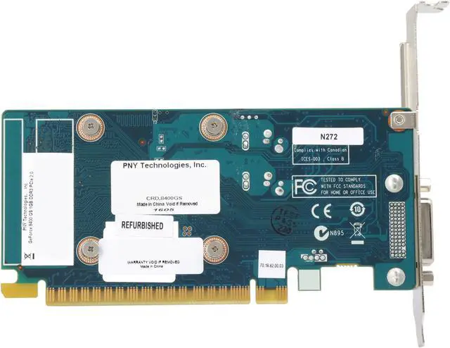 Alt view image 4 of 4 - PNY GeForce 8400 GS 1GB DDR3 PCIE Graphics Card RGM84W0SN2F1ER/0TM