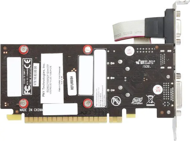 Alt view image 4 of 5 - PNY GeForce 210 1GB DDR3 PCIE Graphics Card RGMG210WN2F1EH+0TP