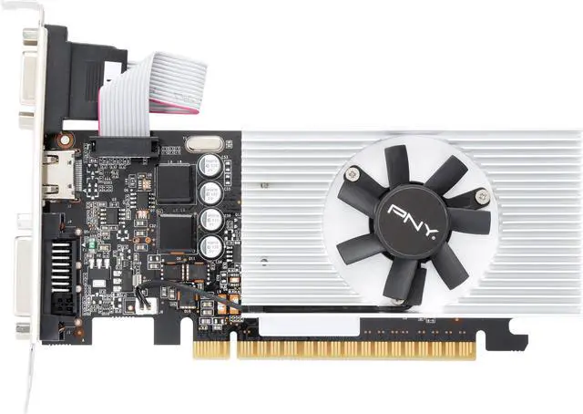 Alt view image 3 of 5 - PNY GeForce GT 730 1GB GDDR5 Low Profile Graphics Card RGMG731WE2H1EA1KTP