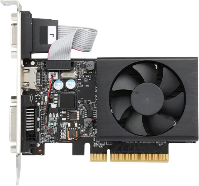 Alt view image 3 of 5 - PNY GeForce GT 710 1GB DDR3 Low Profile Graphics Card RGMGT71WE2F1EA1KTP
