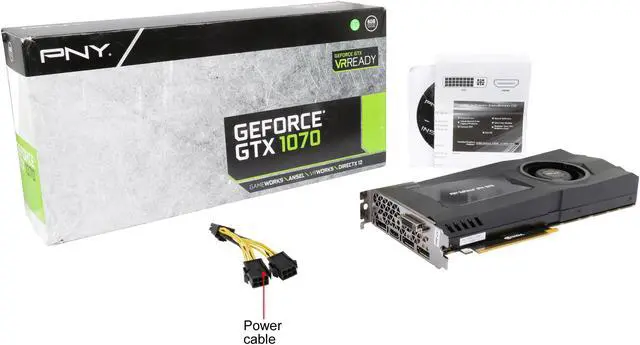 Alt view image 6 of 6 - PNY GeForce GTX 1070 Graphics Card QF7-00235-BP