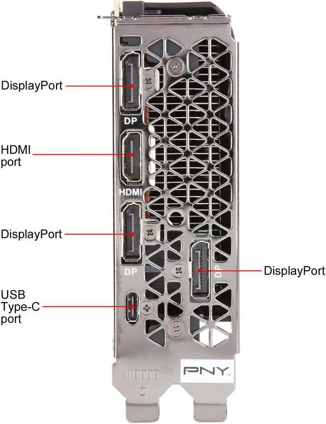 Alt view image 3 of 6 - PNY GeForce RTX 2080 8GB Blower Graphics Card